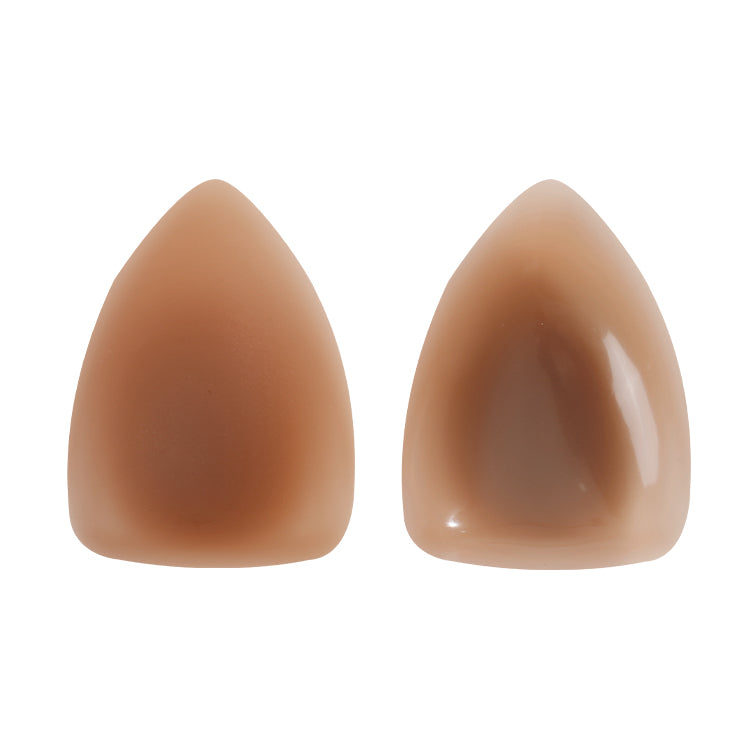 Triangle Opaque Bra Pad Reusable Skin Tone Non Glue Silicone Nipple Cover