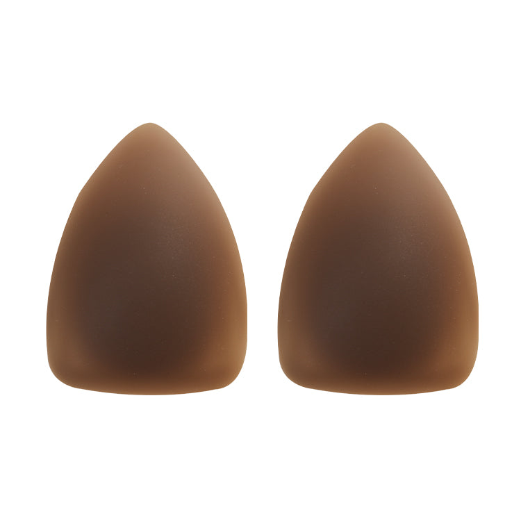 Triangle Opaque Bra Pad Reusable Skin Tone Non Glue Silicone Nipple Cover